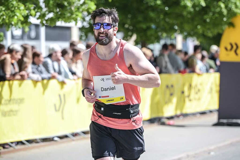 Dan running marathon